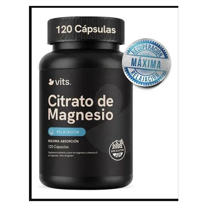 Citrato de Magnesio con Vitamina D VITS — 120 cápsulas